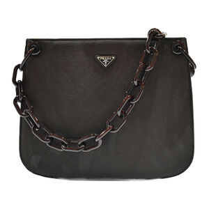 PRADA Chain Shoulder Bag Brown